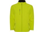 Roly SS6436 | Giacca Softshell Nebraska Da Uomo, Idrorepellente E Antivento - Colore: Lime Punch 235 - Taglia: 3XL