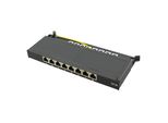 Logilink Professional NP0064B Logilink Mini Patch Panel Cat.6A, 8 Porte, Nero, 0,5 U