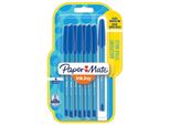 Papermate 1956742 Paper Mate Kugelschreiber Inkjoy 100 Kappe 8St. M Blau