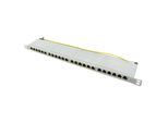 Logilink Professional NP0062 Pannello Patch 19" Logilink Cat. 6A, 24 Porte, Grigio Chiaro, 0,5 U"