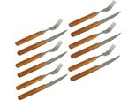 Posate Per Bistecca Posate Per Pizza Con Manico In Legno - 12 Pezzi