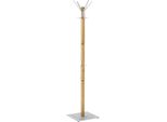 Haku MöBel Appendiabiti In Alluminio, Rovere - Legno Massiccio, Metallo, L/H/D: 40X184X40 Cm