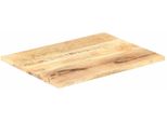 Piano Del Tavolo In Legno Massiccio Di Mango 25-27 Mm 90X60 Cm