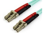 Startech.Com Cavo In Fibra Ottica Multimodale Da Lc/Upc A Lc/Upc OM4 Da 7 M - Fibra Lommf/Vcsel Zipcord Da 50/125 µM, Reti 100G - Bassa Perdita Di Inserzione - Cavo Patch In Fibra Lszh - Turchese