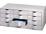 Paperflow 9H4442.02 Paperflow Schubladenelement, 12 Schubladen, Grau