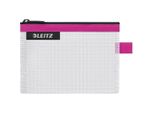 Leitz 4024-00-23 Leitz Tasca Con Zip Wow Traveller, Taglia S, Rosa