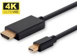 Microconnect MDPHDMI1B-4K Cavo Adattatore Video Nero Da 1 M Mini Displayport Hdmi Tipo A (Standard) (MDPHDMI1B-4K)