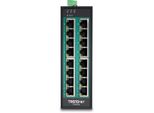 Trendnet TI-PG160 Trendnet 16-Port Industrial Gigabit Poe+ Din-Rail Switch