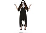 Halloween Costume Da Suora Spaventosa Reliquia Streghe Diavolo Strega Monaco Religione, Taglia: 42 - 44 (L) Colore: Nero