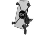 Ram Mounts Supporto Per Telefono A Braccio Corto X-Grip® Con Base Per Stelo Di Forcella - Telefoni Grandi