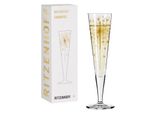 Ritzenhoff Champagnerglas Goldnacht Champagner 005, Petra Mohr, Kristallglas, 205 Ml, 1078268