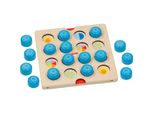 Goki 56787 Gioco Memo Animali E Simboli 15 X 15 Cm, Legno, 20 Pezzi, Con 6 Campi Da Gioco, Colorato