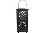 Lanterna Clayre & Eef 19X19X40 Cm Bambù Nero