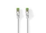 Cavo Di Rete CAT7 | S/Ftp | RJ45 Maschio | RJ45 Maschio | 0,50 M | Senza Strappo | Rotondo | Lszh | Bianco | Scatola
