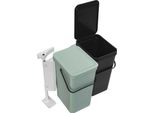 Brabantia Sort Go Cestino Per Rifiuti 2 X 16 L Grigio Scuro Verde Giada