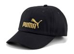 Puma Cap Essential No.1 Bb Cap Puma Black-Gold No1 Logo Nero