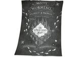 Harry Potter Mappa Del Prowler Coperta In Pile 130 X 170 Cm