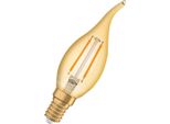 Osram Vintage 1906 Led Classic B 2,5W 824 Gold E14 Lampada 220Lm 2400K Bianco Caldo Come 22W 4099854091537