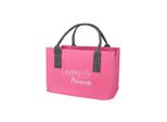 Gilde Tasche, "Shopping Princess"", Kronenmotiv, Schriftzug, Filz, Pink, , L. 26 Cm, B. 40 Cm, H. 25 Cm 50805/Abverkauf Nur Solange Vorrat Reicht"