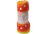 Coperta Coccolosa Lumaland Per Bambini - 100 X 150 Cm - Orange Star