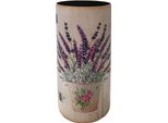 Rebecca Mobili Portaombrelli, Tela Stampa Lavanda, Beige, Viola E Verde