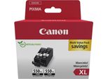 Canon PGI-550PGBK Xl Twin Pack - Confezione Da 2 - 15 Ml - Alta Resa - Nero - Originale - Scatola Sospesa - Contenitore D'inchiostro