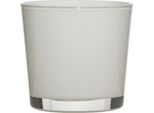 Coprivaso, Lanterna Conner White H. 12,5 Cm D. 14,5 Cm Bianco Rotondo Vetro Hakbijl