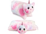 Brubaker Cuscino Unicorno - Peluche E Cuscino 2 In 1 - 40 X 30 Cm Cuscino Unicorno - Cuscino In Peluche, Colorato