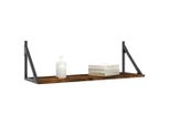 Syfax™ Mensole Parete 2Pz Rovere Fumo 80X25X25,5 Cm Legno Multistrato