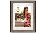 Portafoto Zep Mdf Roma Marrone 15X20 Cm Con Tappetino 10X15 Cm