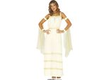 Costume Carnevale Antico Dea Greca Romana Abbigliamento Elegante Mitologia Carnevale Festival Dee Stile Travestimento Chic Bello, Taglia: 36 - 38 (S) Colore: Bianco