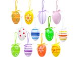 Aviski 24 Pezzi Colorati Uova Di Pasqua Appendere Ornamenti Uova Di Pasqua