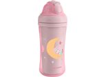 Kikkaboo Moony Me Bottiglia In Silicone Con Cannuccia 220Ml Taglia Unica