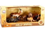 Kiddygo Set Gioco Animali Selvatici In Plastica 6 Pezzi Colorati