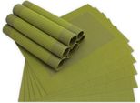 Tovagliette Borda Set Di 12 Verde Oliva Come Tovagliette Da Tavola