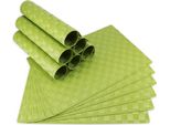 Tovagliette Modern Set Di 12 Verde Chiaro Come Tovagliette Da Tavola