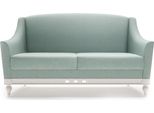 Divano Chippendale A 2 Posti In Tessuto E Legno Di Design Fl-2Siz