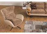 Poltrona Marrone Design Divano Divano A Sedere Lusso Nuovo Relax Tessile Lounge Club Tappezzeria