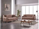 Set Tre Posti Divano A 3 Posti In Tessuto Divano Imbottito Divani Beige