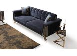 Divano Nero A Tre Posti Lounge Divano A 3 Posti Design Divani Imbottiti