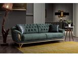 Divano A Tre Posti Divani Chesterfield A 3 Posti Divani Tessili Tappezzeria Verde