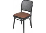Sedia Imbottita Design Moderno Tessile Marrone Poltrona Arredo Sala Da Pranzo