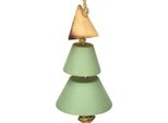 Decorazioni Per L'albero Di Natale In Legno Albero Di Natale Da Parete 24Cm Set Di 4 Natale Verde Natura