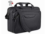 Borsa Business Per Laptop Da 17 Pollici - Idrorepellente - Nylon - Blocco Rfid Antifurto - Cartella - Nero