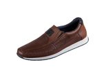 Rieker Mocassino Slip-On Da Uomo In Pelle Con Motivo Traforato 11950, Misura:44 Eu, Colore:Marrone