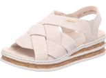 Rieker Sandali Con Zeppa Da Donna 31492-36, 31492-37, 31492-38, 31492-39, 31492-40, 31492-41, 31492-42, 31528-36, 31528-37, 31528-38, 31528-39, 31528-40, 31528-41, 31528-42 RIE-62908 Crema 39 39