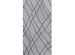 Tappeto Grigio Tappeto Artificiale Tappeto In Fibra Artificiale Velo Corto Linee Nere