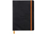 Rhodia 117817C Taccuino Rhodia Rhodiarama, Din A5, A Scacchi, Nero
