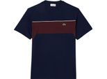 Lacoste - T-Shirt Da Uomo In Cotone GT6095 (Xs) (Navy/Rosso)