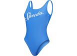 Speedo - GT6068 Costume Da Bagno A Dorso Basso Da Donna (44 De) (Blu)